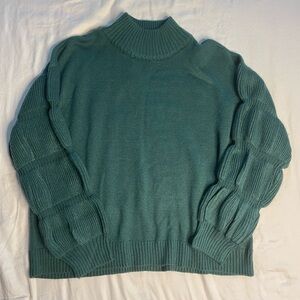 3/$15 G by Giuliana Ribbed Women's Forrest Green Sweater NWT